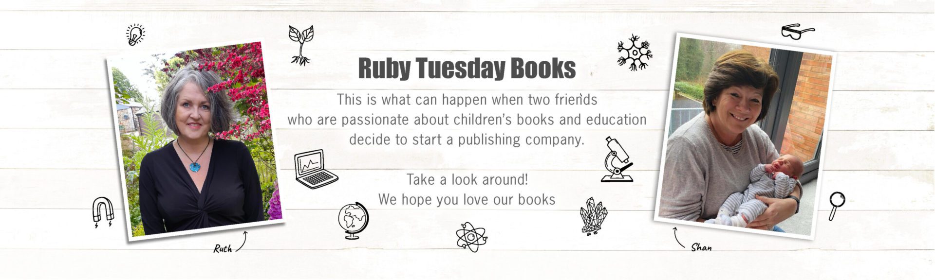 Ruby Tuesday Books' owners - Shan & Ruth